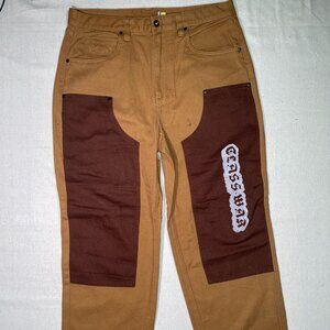 34 inch waist brown double knee empyre pants